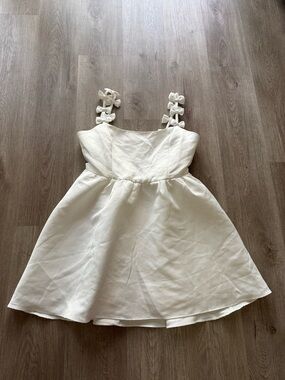 knee length dresses for ladies ELLIATT TROMPE 3D FLORAL MINI DRESS main image 0